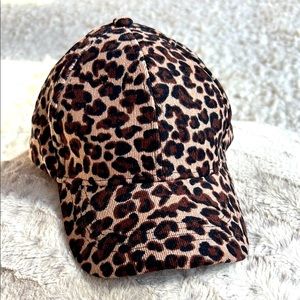 NWOT Leopard Print Cap